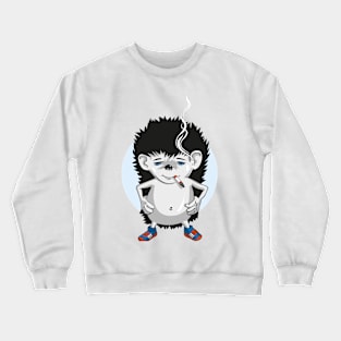 hedgehogs smokes Crewneck Sweatshirt